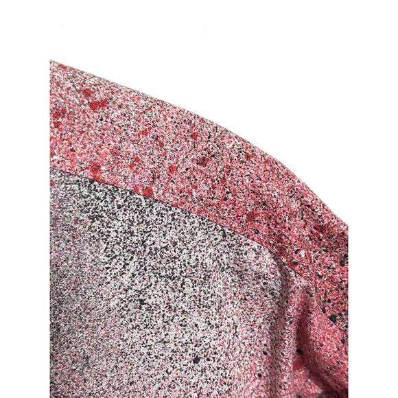 INC Spray Paint Splatter Button Shirt Mens L Red Black Gray Grunge Retro NYE NWT - Picture 4 of 8
